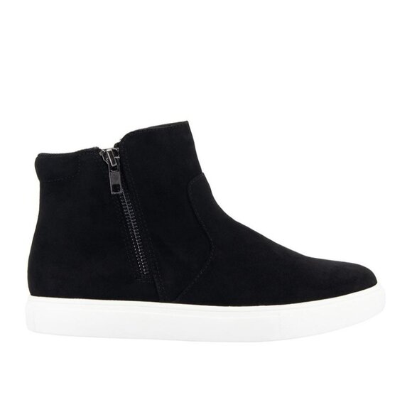Izod 6.5 Boots Woman Mila Vegan Suede Zip-up Ankle Chukka Sneaker Winter Shoes - Picture 13 of 16